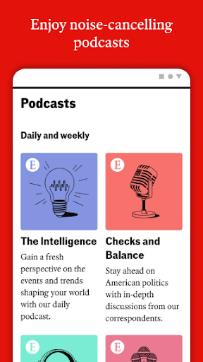 Screenshot of The Economist - News, Podcasts