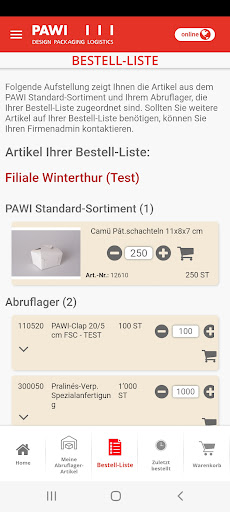 PAWI Shop Screen 3