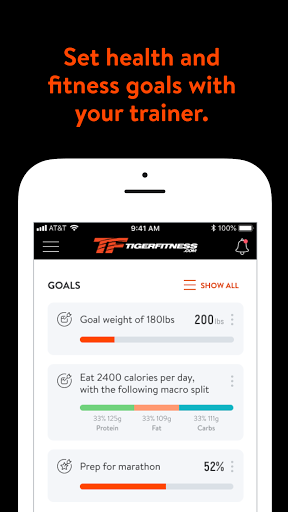 Tiger Fitness Trainer Screen 3