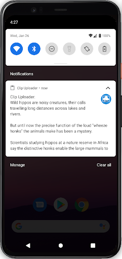 ClipUploader clipboard sharing Screen 3