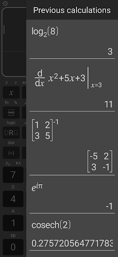 Screenshot of Scientific Calculator