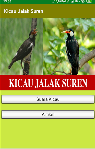 Android application Suara Kicau Jalak Suren Gacor screenshort