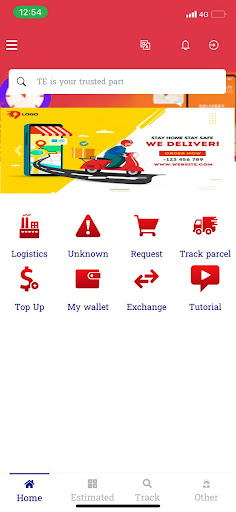Android application Team Express screenshort