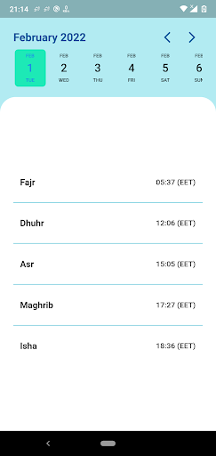 Android application Prayer app screenshort
