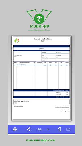 MUDRAPP Screen 3