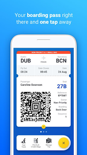 Android application Ryanair Bubble screenshort