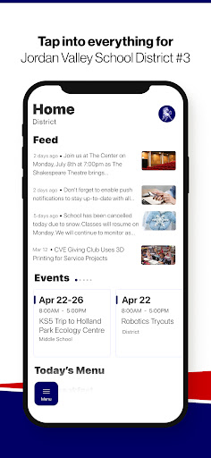 Android application Jordan Valley School District screenshort