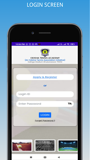 Android application OTA-Odisha Tennis Academy screenshort