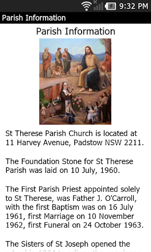 St Therese Parish, Padstow Screen 2