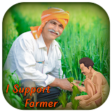 Support Farmers Photo Frame : I Support Farmers DP icon