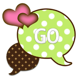 GO SMS THEME/GrnPinkDot icon