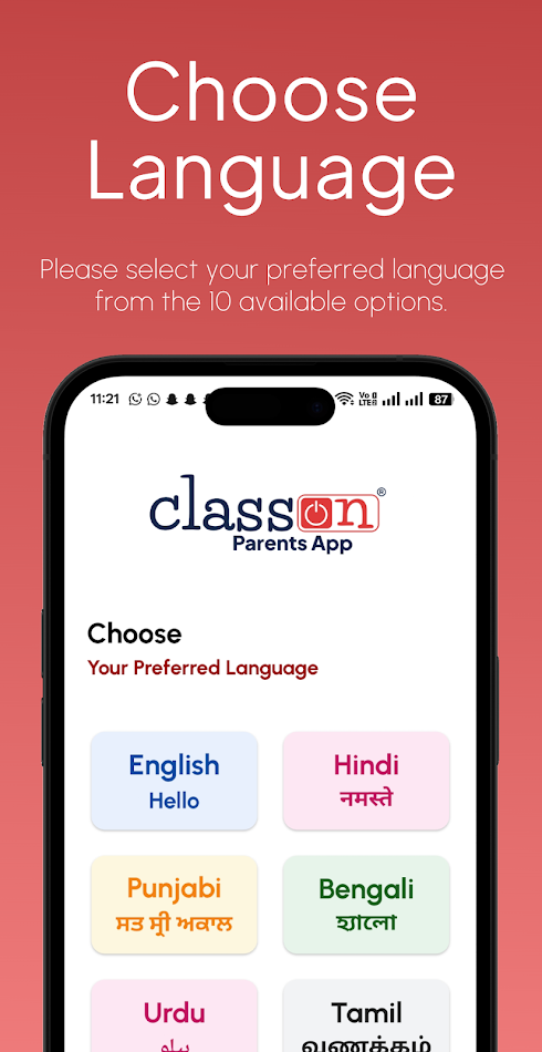 #2. Class ON - Parents App (Android) Podle: Class ON App