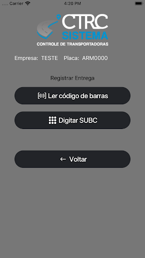 CTRC Operacional Screen 3