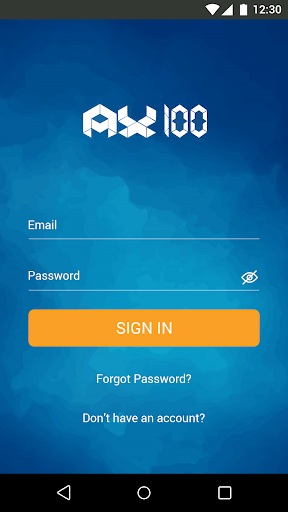 Android application AX100 screenshort
