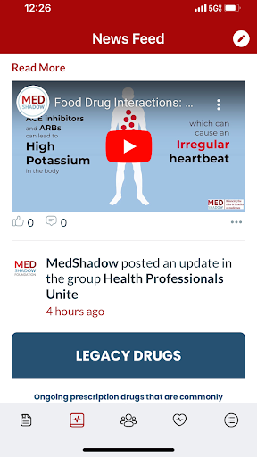 MedShadow Foundation Screen 2