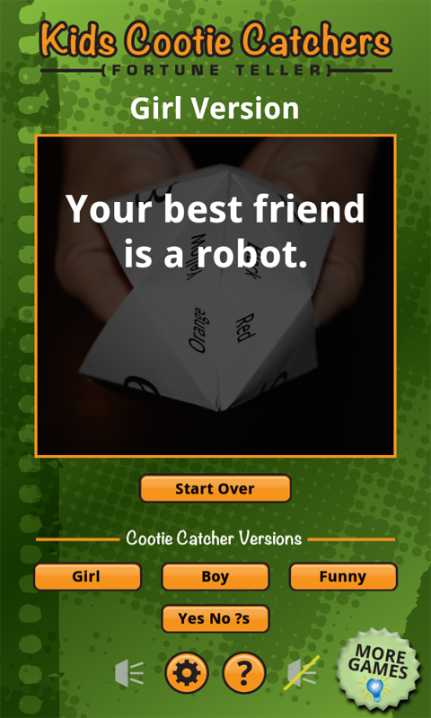 Android application Cootie Catchers screenshort