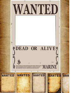 one piece wanted poster template