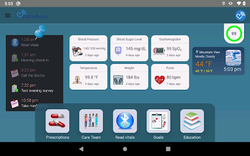 eCare4You Mobile Screen 3