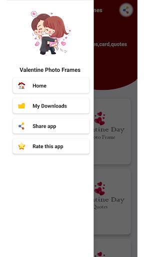 Valentines Day Photo Frame, Ca Screen 2