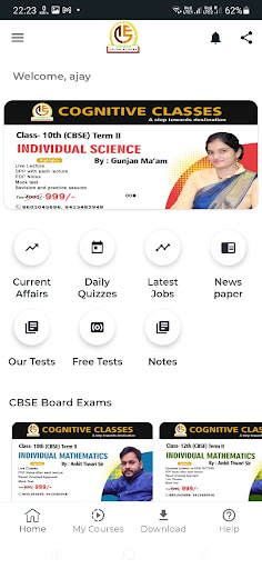 Android application Cognitive E - Learning screenshort