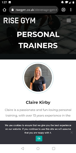 Rise Gym Screen 3