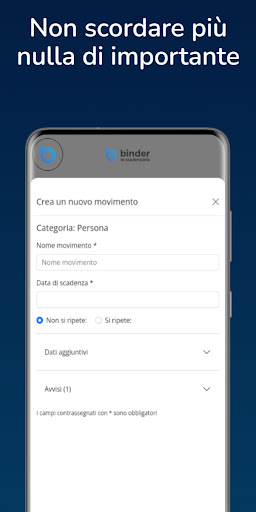 Binder-scadenzario Screen 3