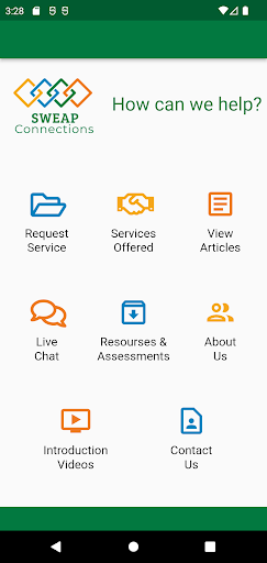 Android application SWEAP Connections screenshort