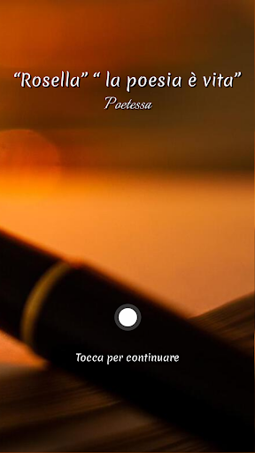 Android application “Rosella” “ la poesia è vita” screenshort