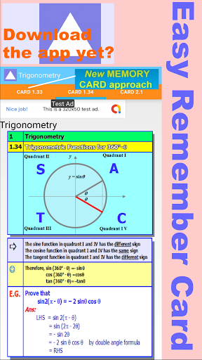 Android application Trigonometry Excellence screenshort