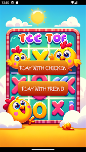Game XO: Play with chickens