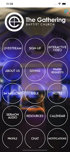 Android application The Gathering Baptist Church screenshort