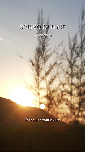 Android application SCRIVO DI LUCE screenshort