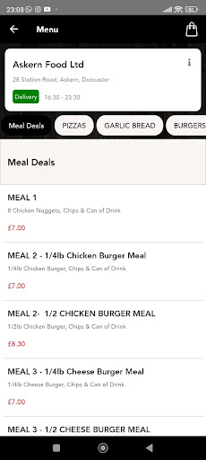Android application Askern Grill screenshort