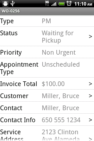 Intuit Field Service Screen 3