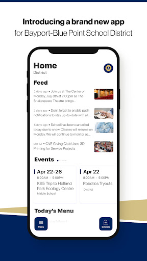 Android application Bayport-Blue Point SD screenshort