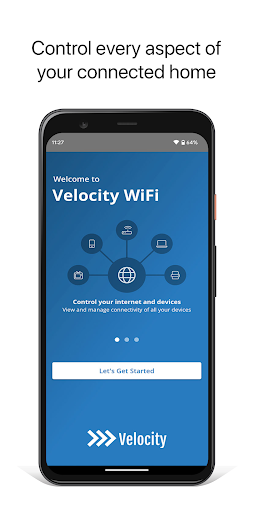 Android application Velocity Managed WiFi screenshort