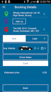 Computer Cabs Taxi App