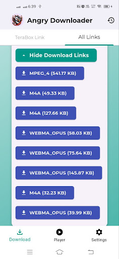 Angry Downloader  Player