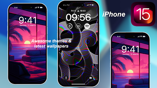 Android application iOS Launcher- iPhone 15 Themes screenshort