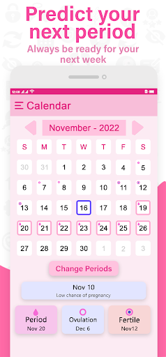 Ovulation Period Calculator Screen 2