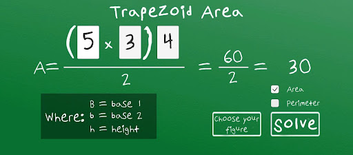 Android application Shape Area Calculator screenshort
