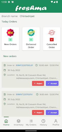 Android application RRK Retail - Delivery Partner screenshort