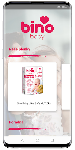 Android application bino baby screenshort