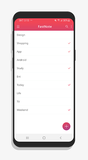 Android application FastNote - Notepad, Notes screenshort