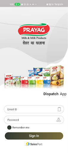 Android application Prayag Dispatch screenshort