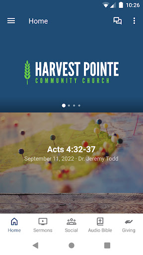Android application Harvest Pointe CC screenshort