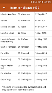 ICOUK Hijri Calendar Widgets Screenshot