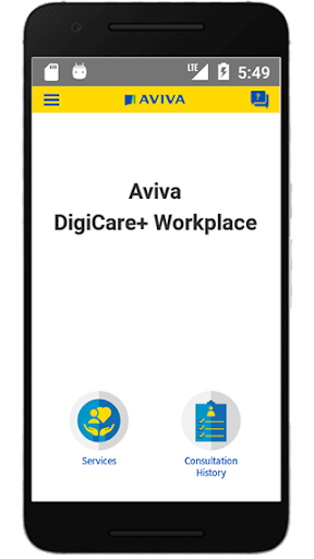 Android application Aviva DigiCare+ Workplace screenshort