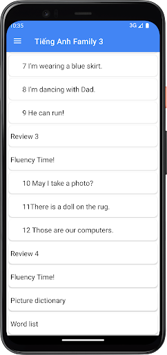 Tiếng Anh family Lớp3 Screen 3
