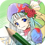 Anime coloring relax icon